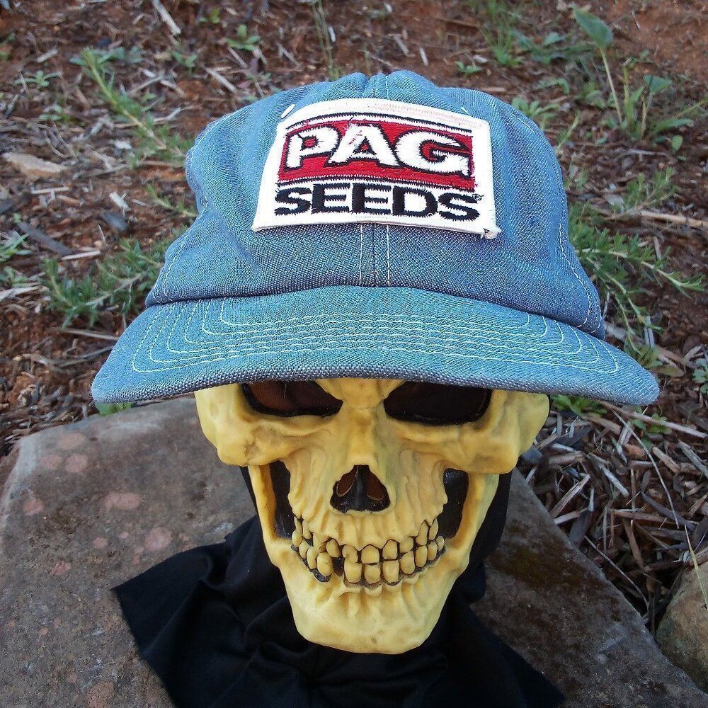 Vintage Swingster PAG Seeds Denim Snap Back Hat